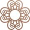 Ekena Millwork Cohen Wood Fretwork Pierced Ceiling Medallion, Wood (Paint Grade), 30"OD x 10 1/4"ID x 3/8"T CMWP30X30X0375COMF - alternate 1